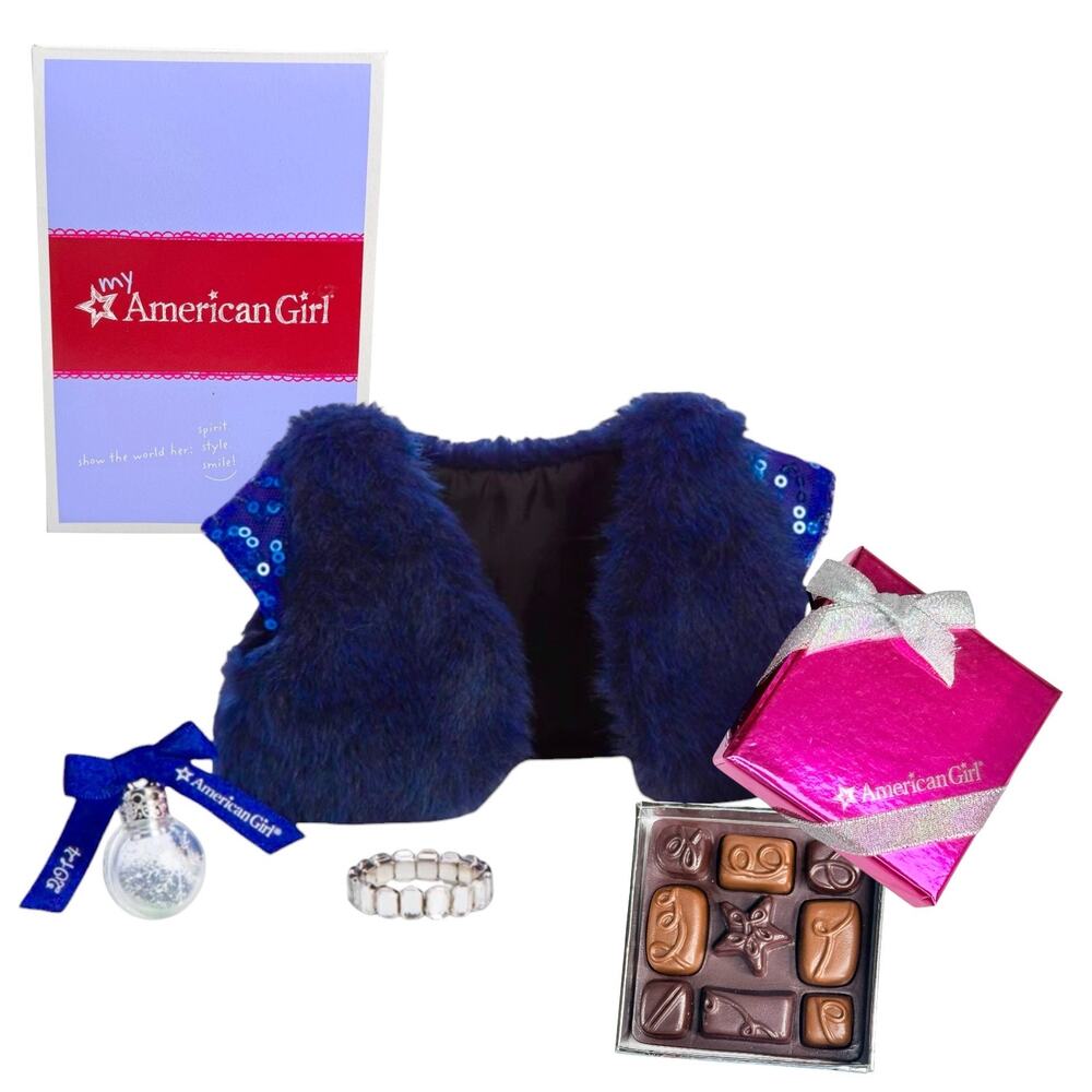 American Girl Happy Holiday Accessories Wrap Chocolates Bracelet Ornament New